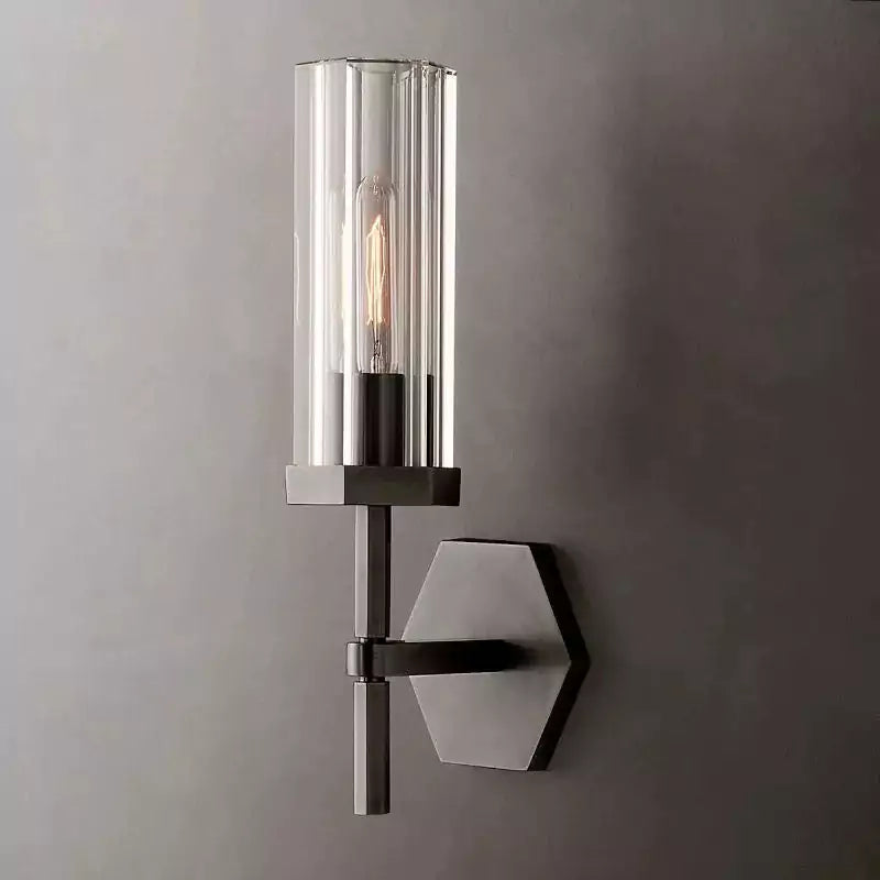 KL Lambert Hexagonal Wall Sconce