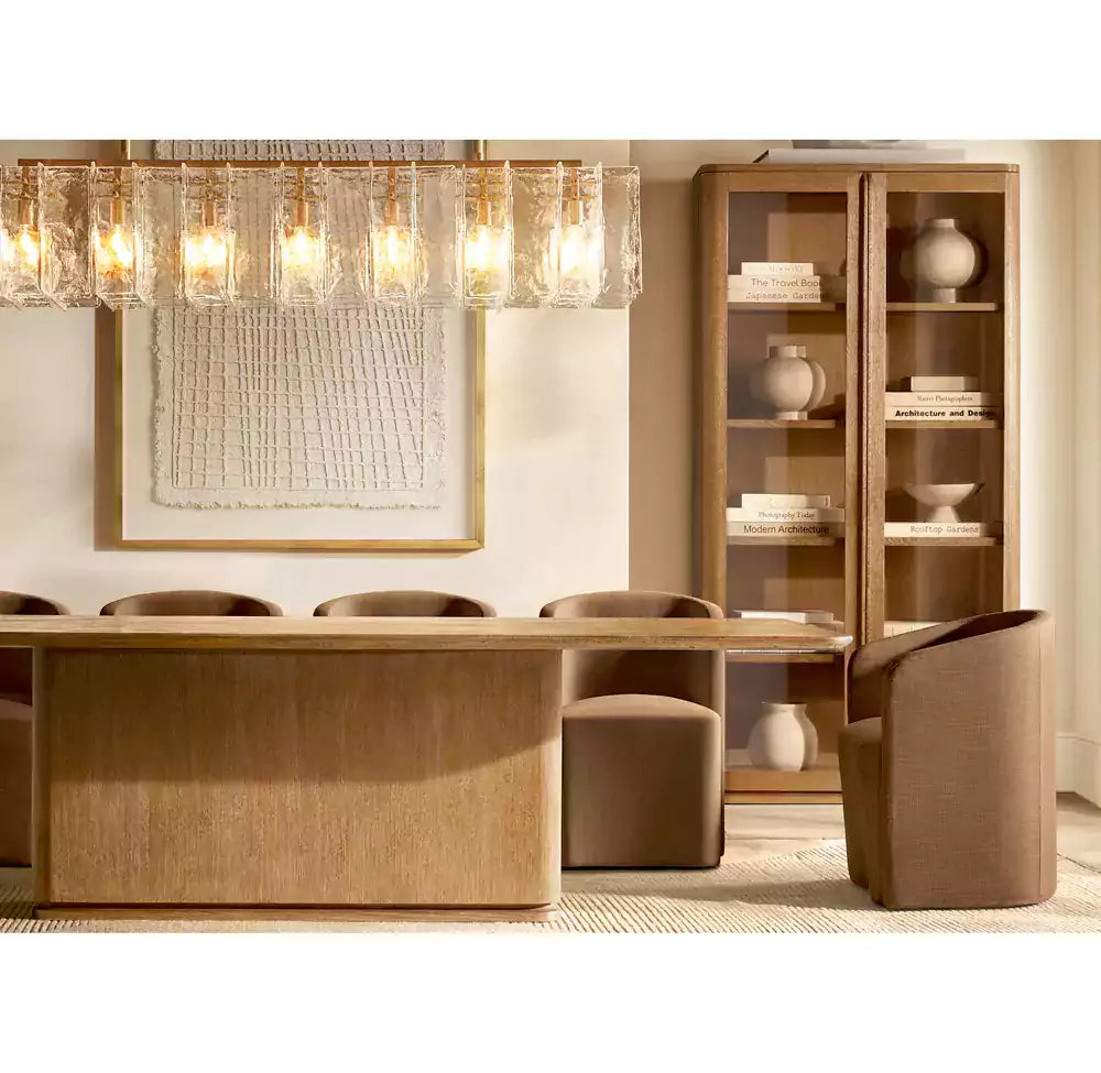 KL Latta Clear Glass Rectangular Chandelier 67"