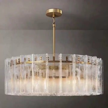 KL Latta Clear Glass Round Chandelier 48"