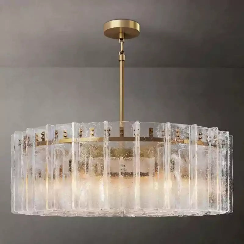 KL Latta Clear Glass Round Chandelier 48"