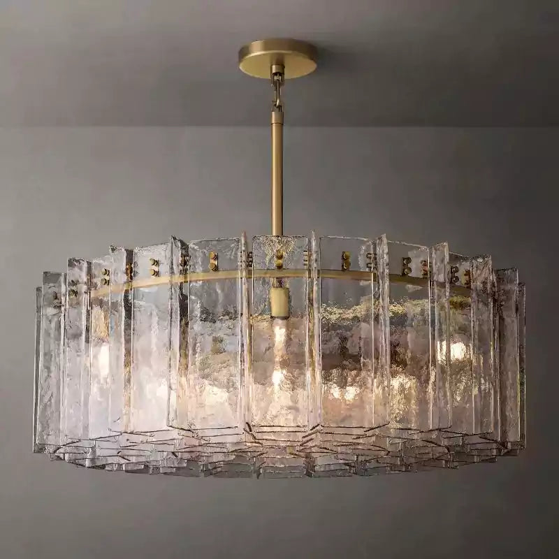 KL Latta Clear Glass Round Chandelier 48"
