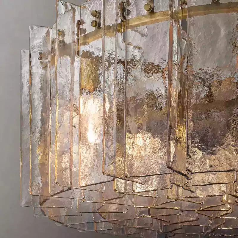 KL Latta Clear Glass Round Chandelier 48"