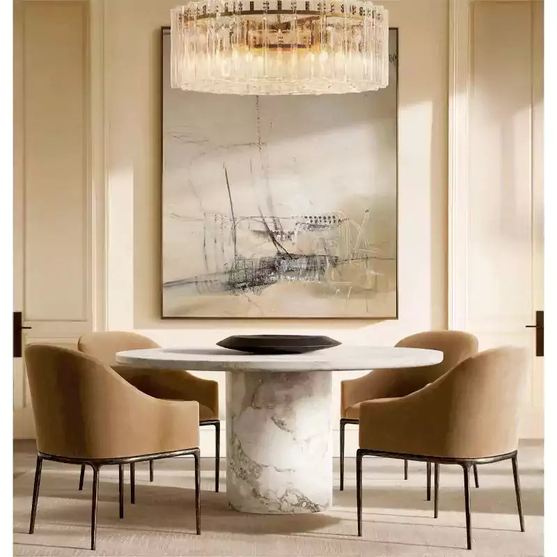 KL Latta Clear Glass Round Chandelier 48"