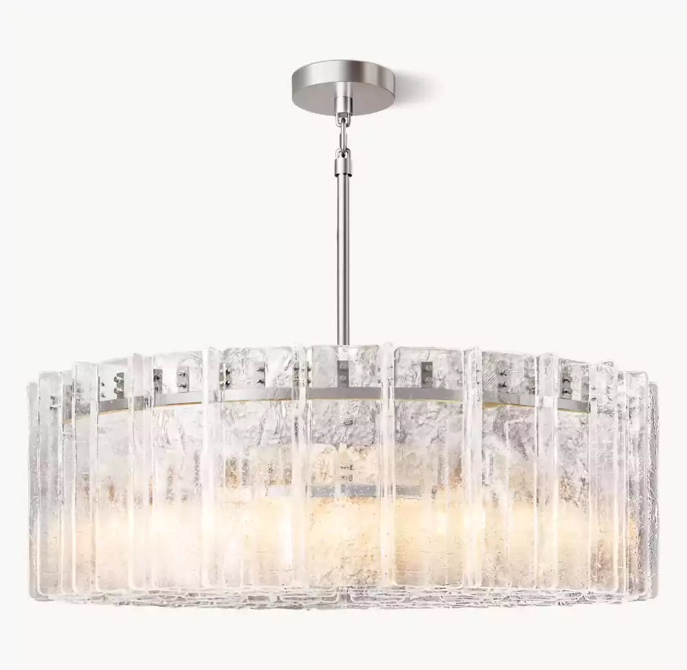 KL Latta Clear Glass Round Chandelier 48"