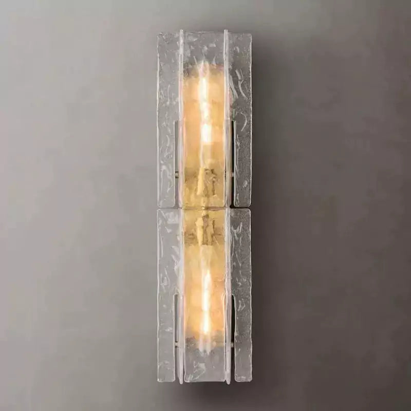 KL Latta Clear Glass Wall Sconce 15" 30"