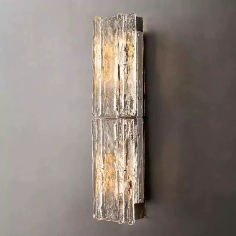 KL Latta Clear Glass Wall Sconce 15" 30"