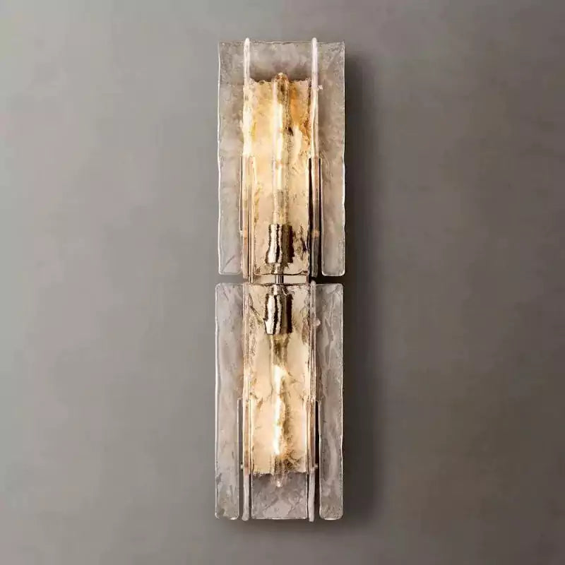 KL Latta Clear Glass Wall Sconce 15" 30"