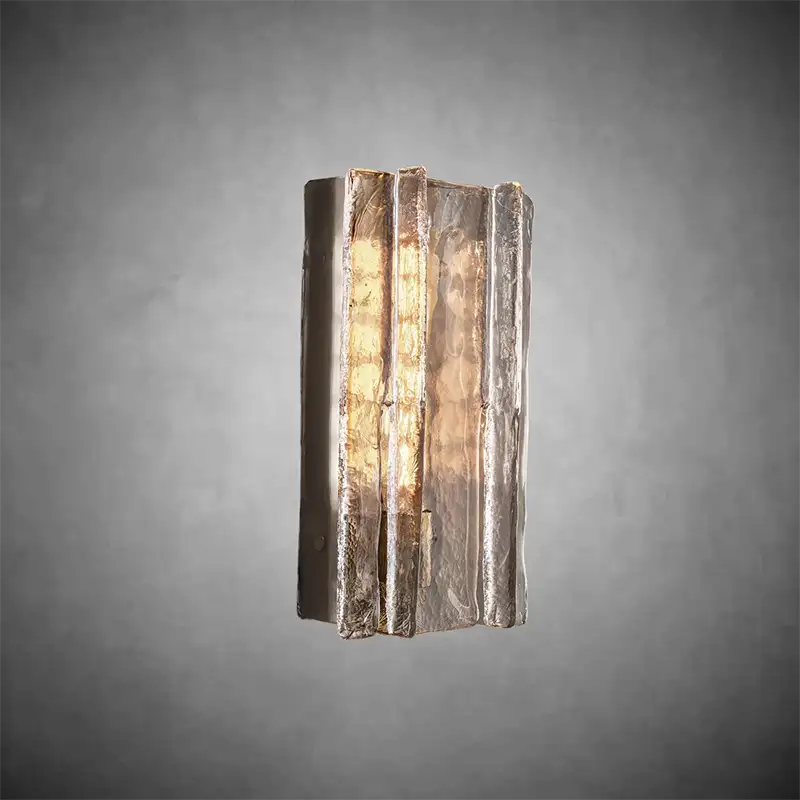 KL Latta Clear Glass Wall Sconce 15" 30"