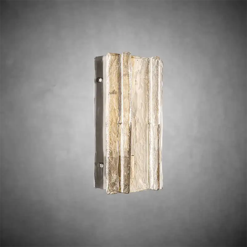 KL Latta Clear Glass Wall Sconce 15" 30"