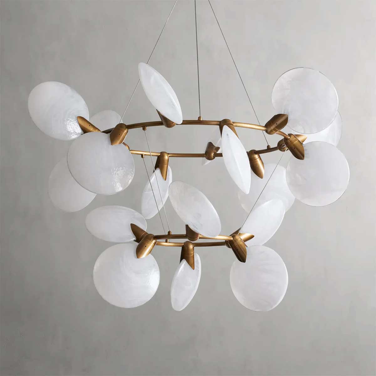 KL Lylia 2-Tiered Halo Chandelier