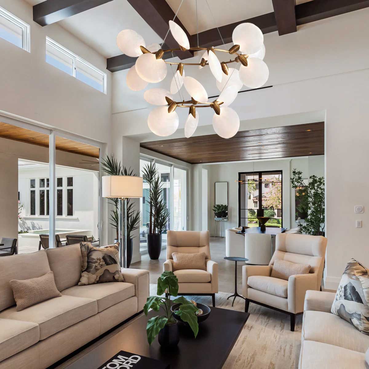 KL Lylia 2-Tiered Halo Chandelier