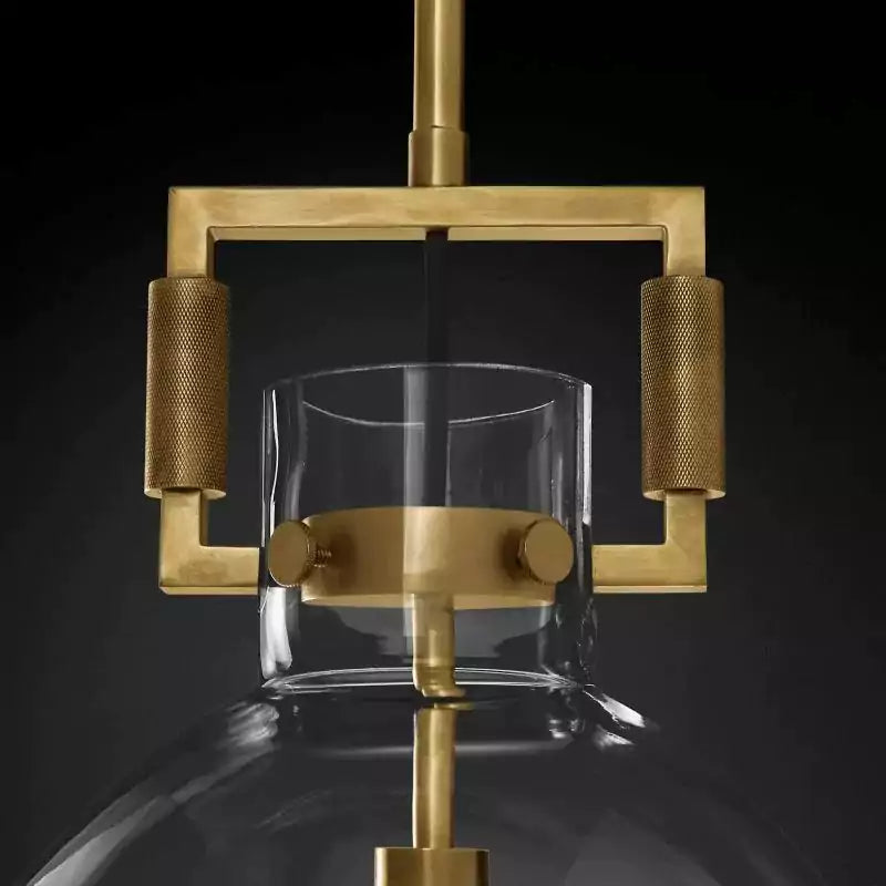 KL Machine Glass Cloche Pendant Light