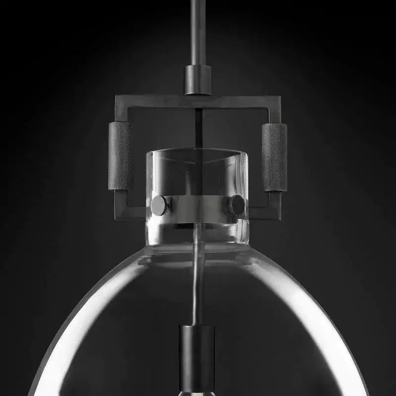 KL Machine Glass Cloche Pendant Light