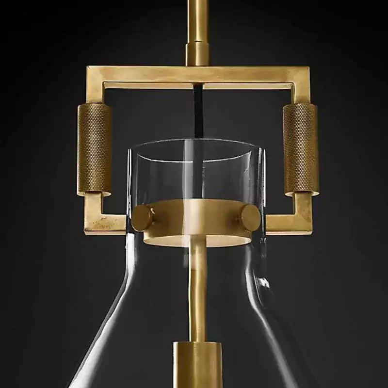 KL Machine Glass Funnel Pendant Light