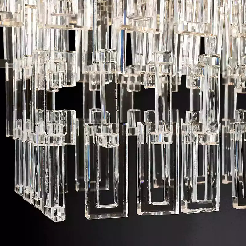 KL Marigno Tiered Rectangular Chandelier 72"