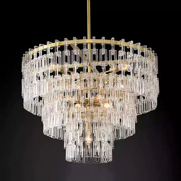 KL Marigno Tiered Round Chandelier 36"