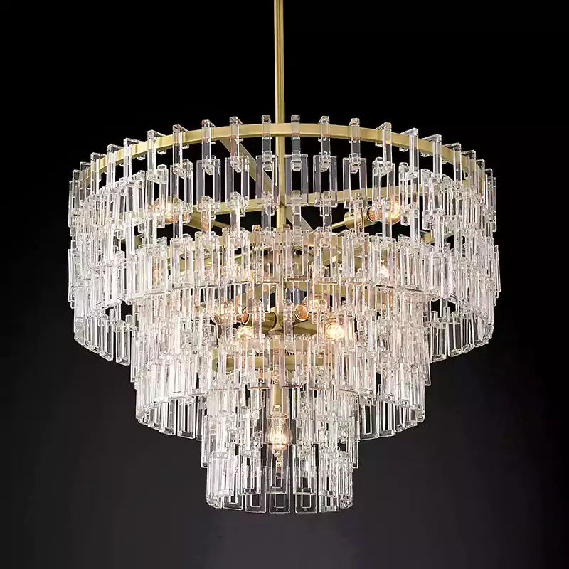KL Marigno Tiered Round Chandelier 36"