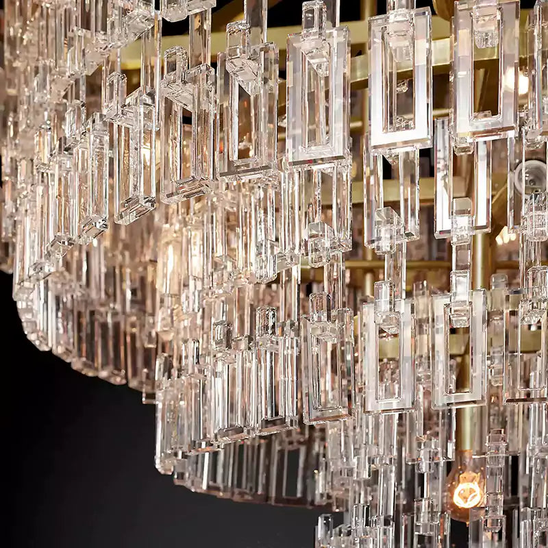 KL Marigno Tiered Round Chandelier 36"