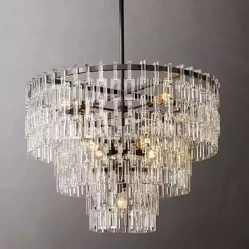 KL Marigno Tiered Round Chandelier 36"
