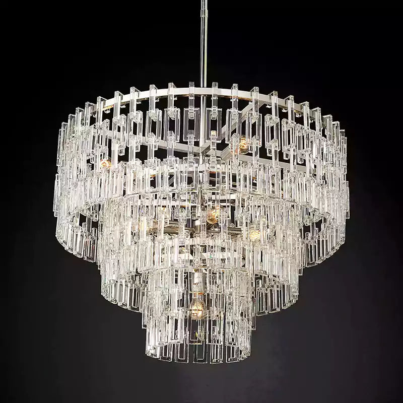 KL Marigno Tiered Round Chandelier 36"