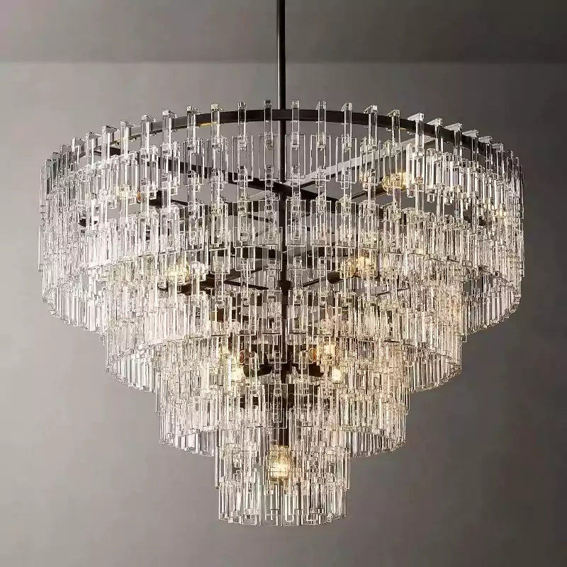 KL Marigno Tiered Round Chandelier 48"