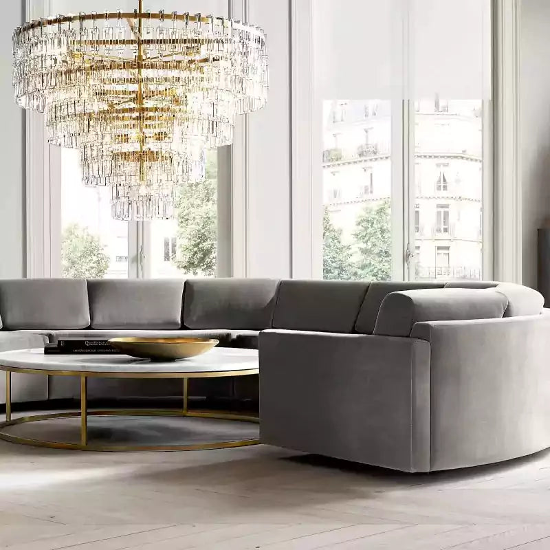KL Marigno Tiered Round Chandelier 60"