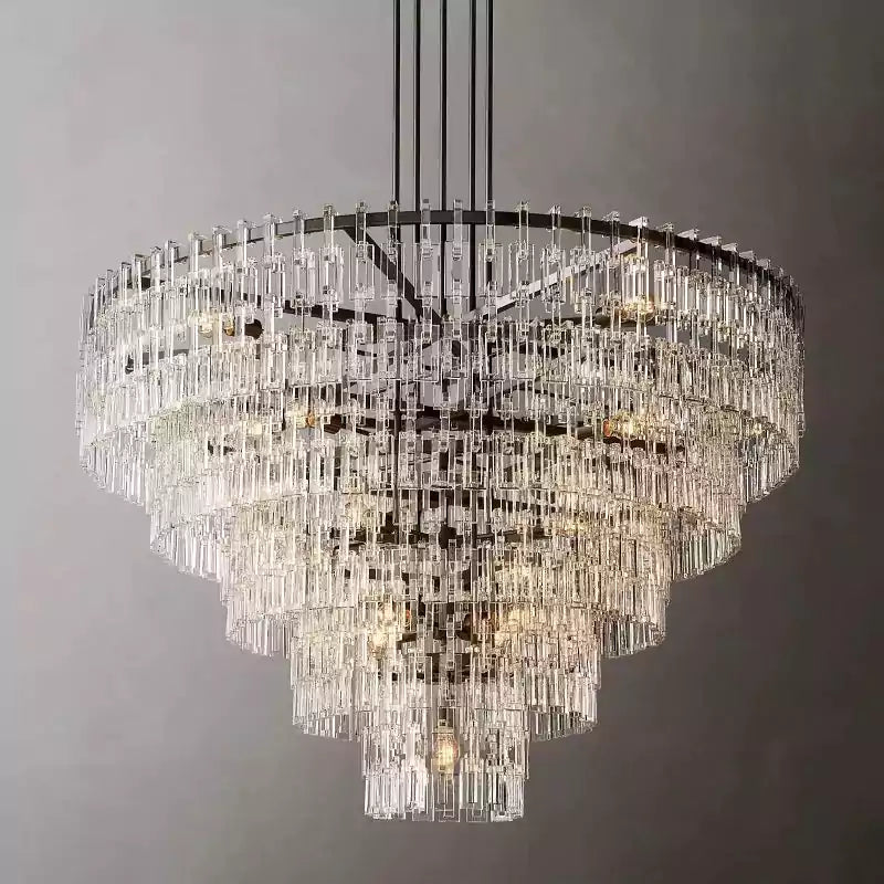 KL Marigno Tiered Round Chandelier 60"