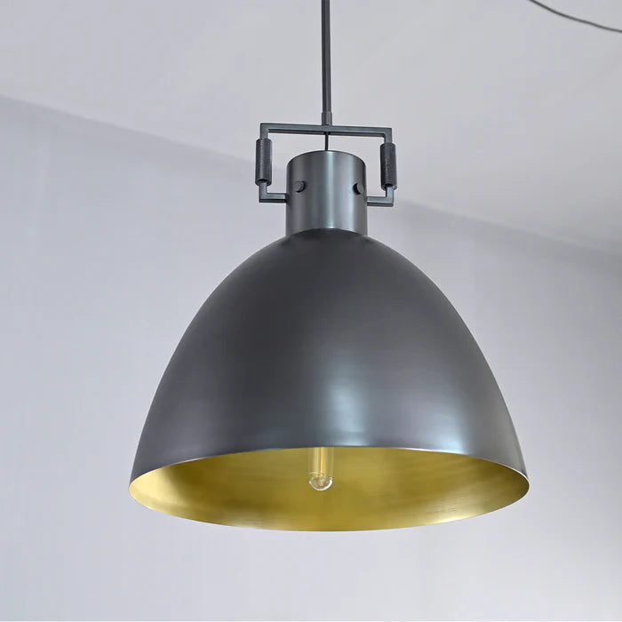 KL Machine Metal Cloche Pendant Light