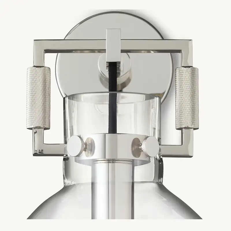 KL Machine Glass Cloche Wall Sconce 10"