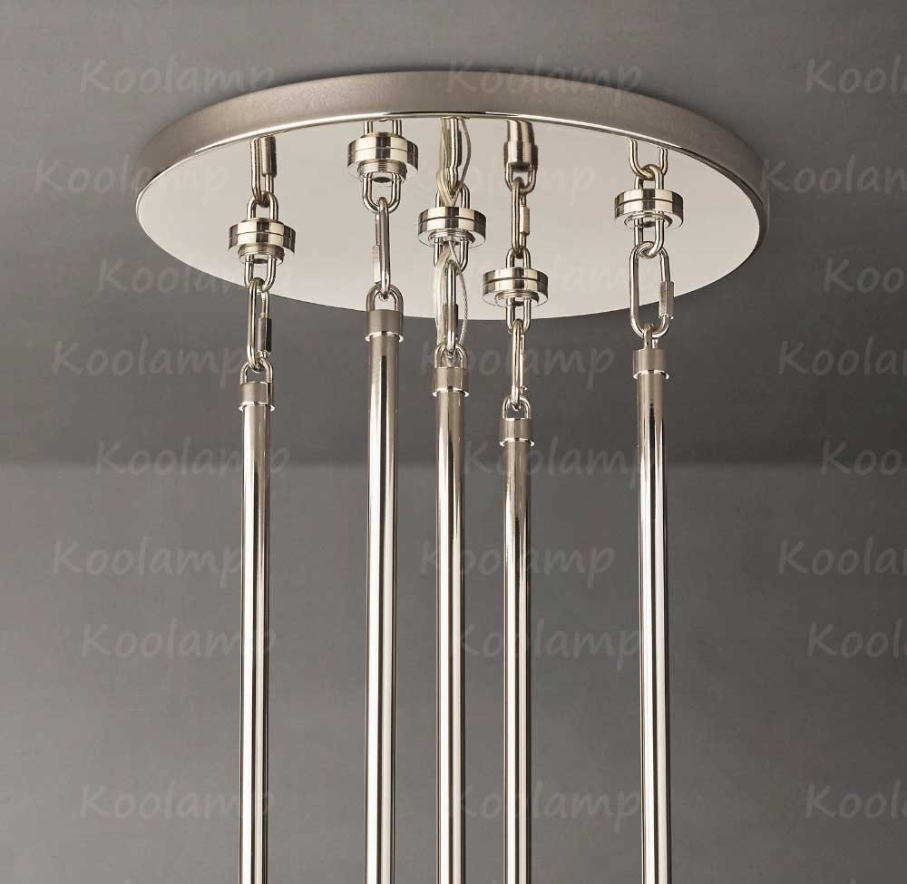 Marignam Crystal Chain Tiered Round Chandelier 60"