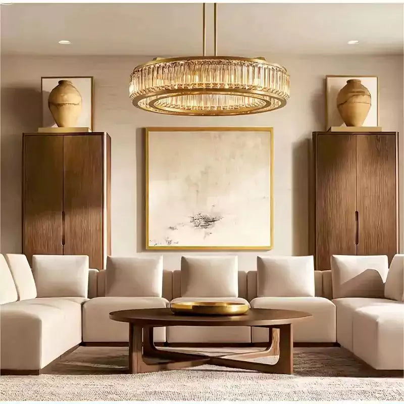 KL Mauriar Round Chandelier 37"