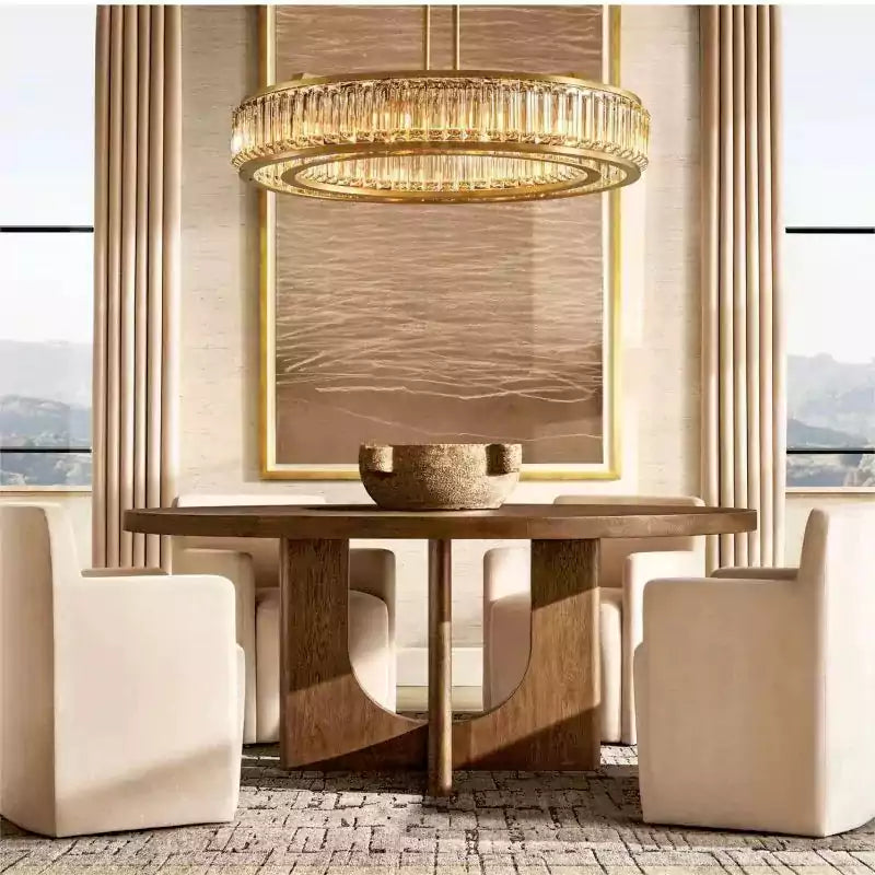 KL Mauriar Round Chandelier 37"