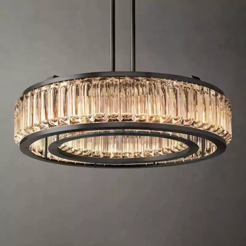 KL Mauriar Round Chandelier 37"