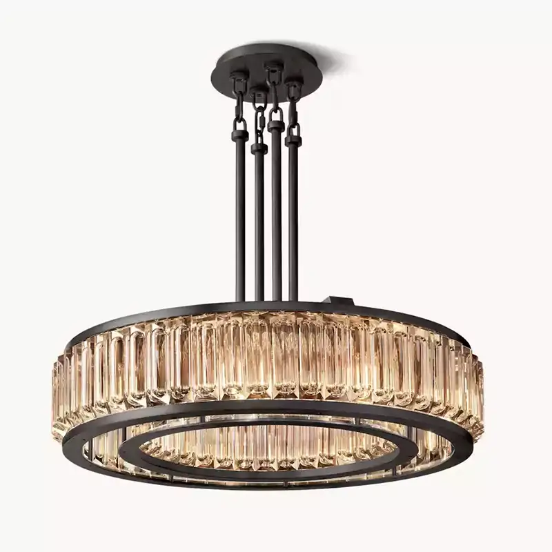 KL Mauriar Round Chandelier 37"