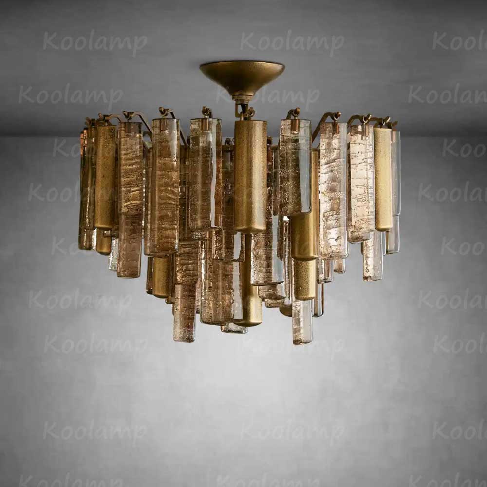Neva Murano Glass Flush Mount Ceiling Light D18"