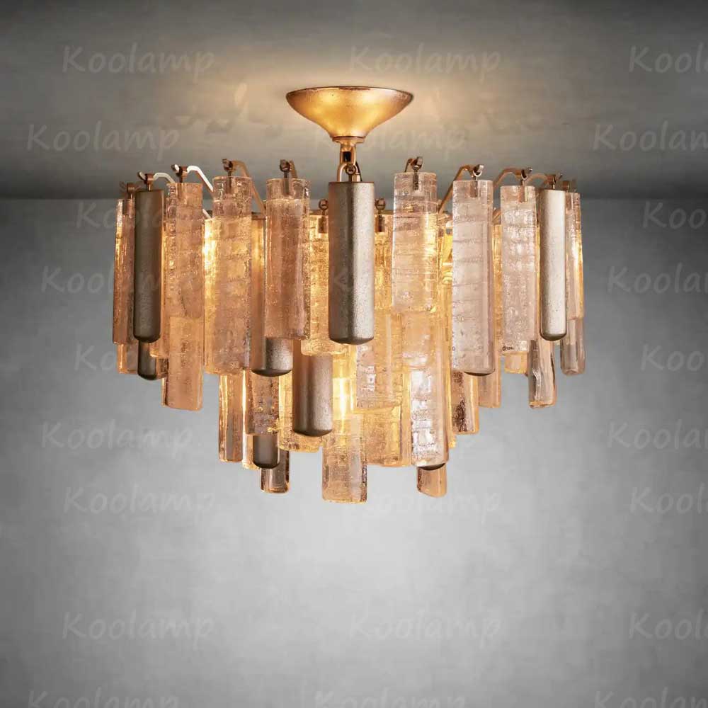 Neva Murano Glass Flush Mount Ceiling Light D18"