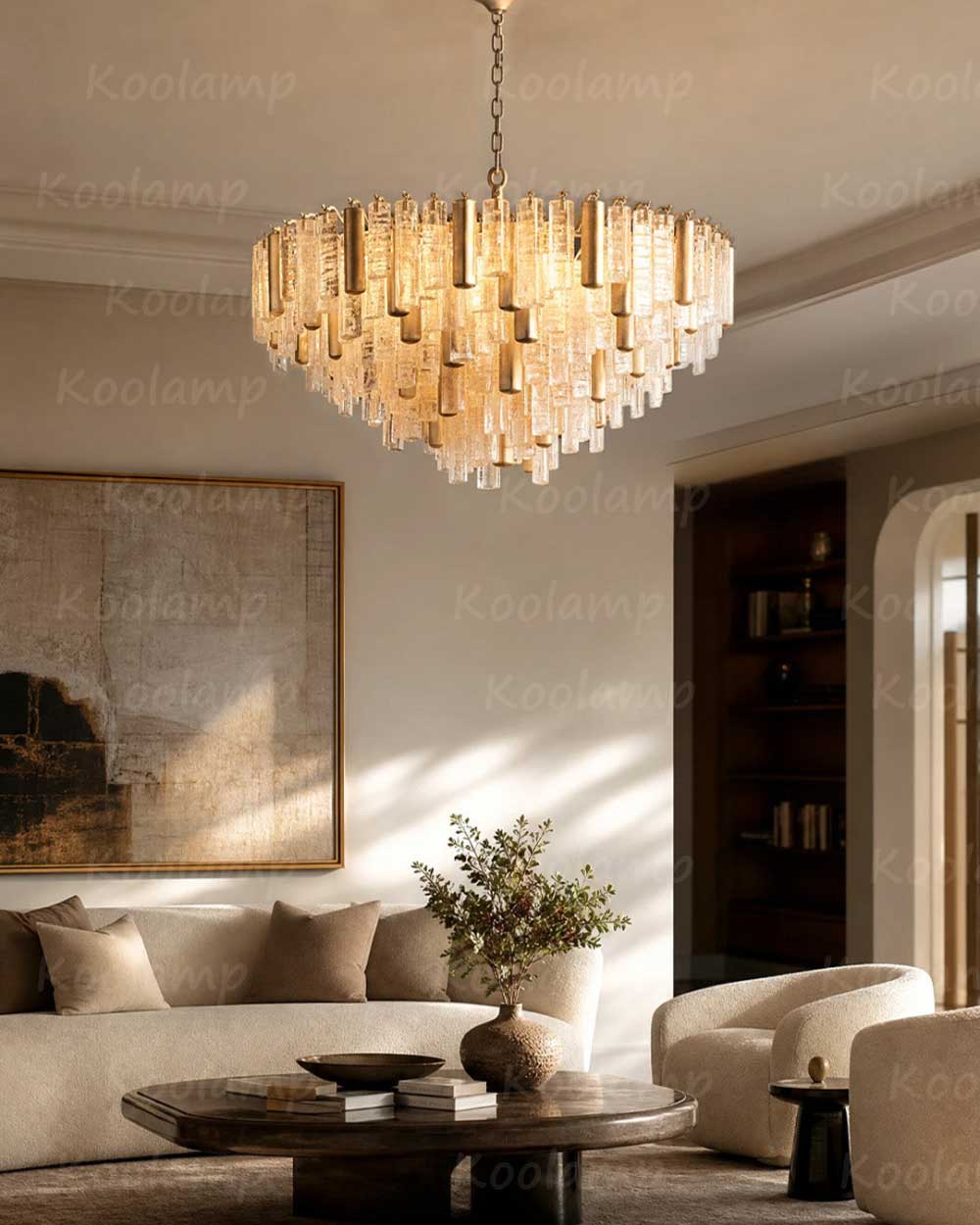 Neva Murano Glass Round Chandelier