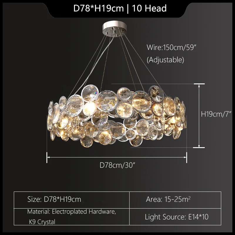 Opal Unique Elegance Crystal Chandelier