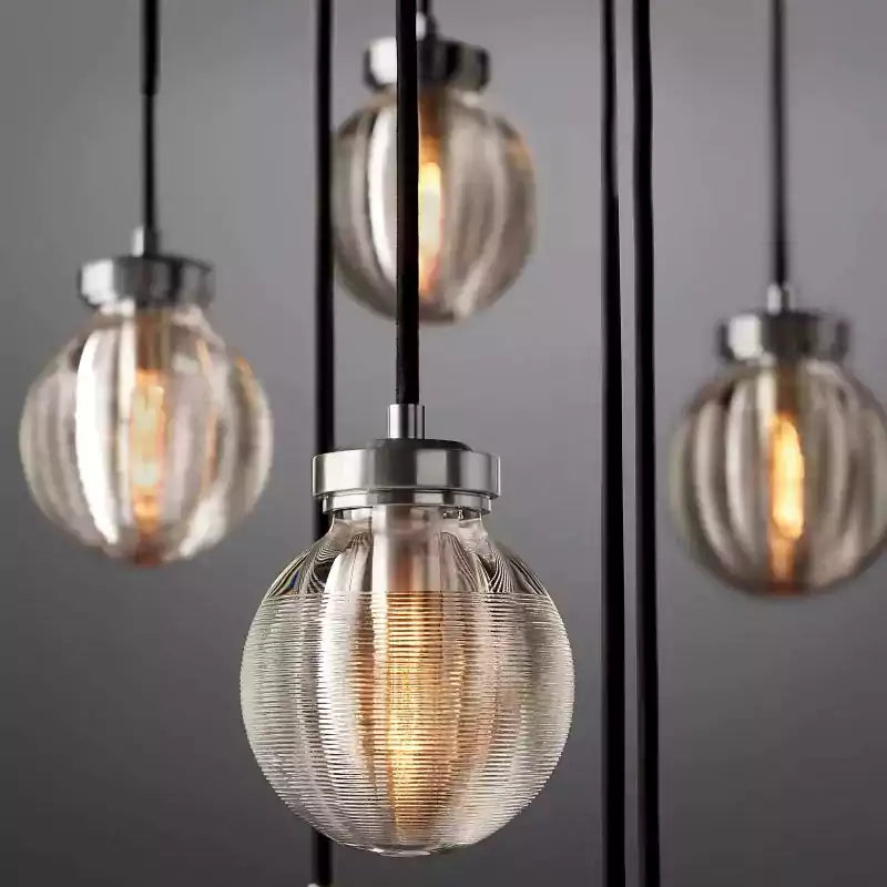 KL Pearls Spherical Round Chandelier 22"