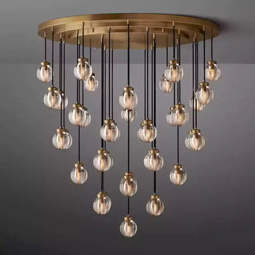 KL Pearls Spherical Round Chandelier 48"