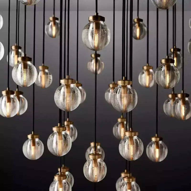 KL Pearls Spherical Round Chandelier 48"