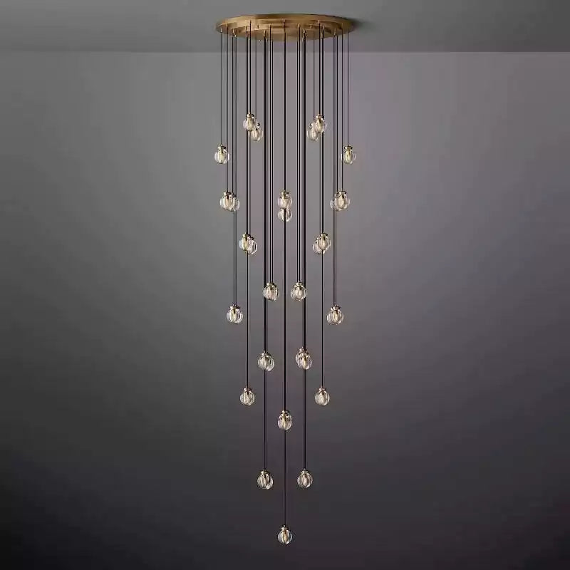 KL Pearls Spherical Round Chandelier 48"