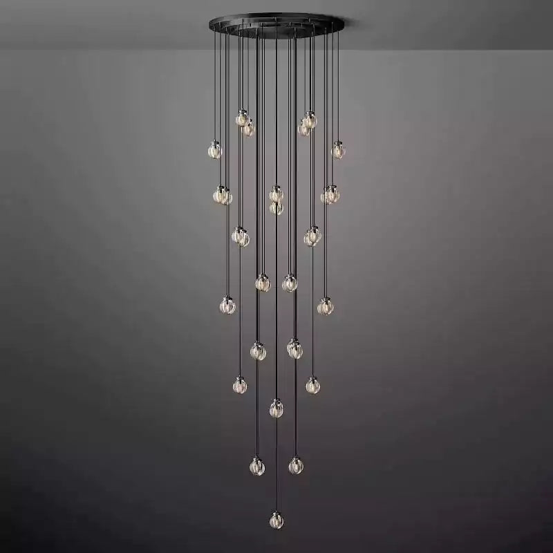 KL Pearls Spherical Round Chandelier 48"