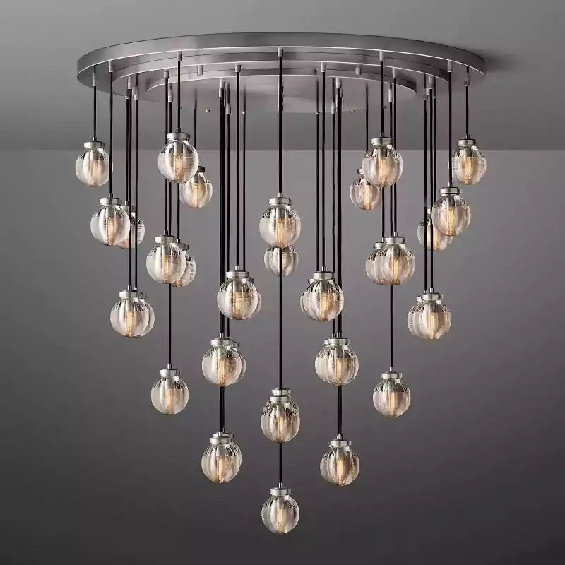 KL Pearls Spherical Round Chandelier 48"