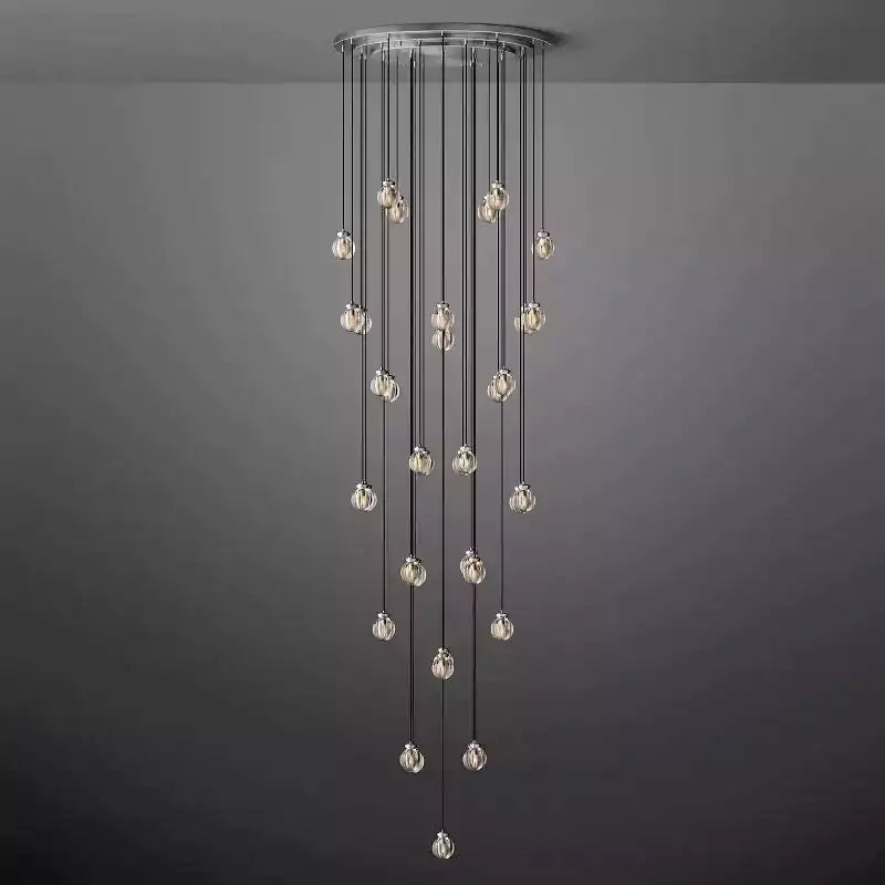 KL Pearls Spherical Round Chandelier 48"