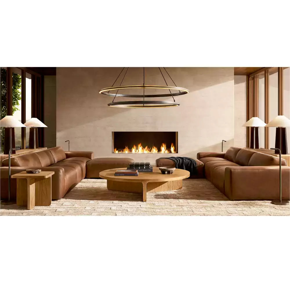 KL Peral Two-Tier Round Chandelier 60"