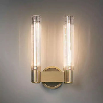 Pastis Double Brass Sconce