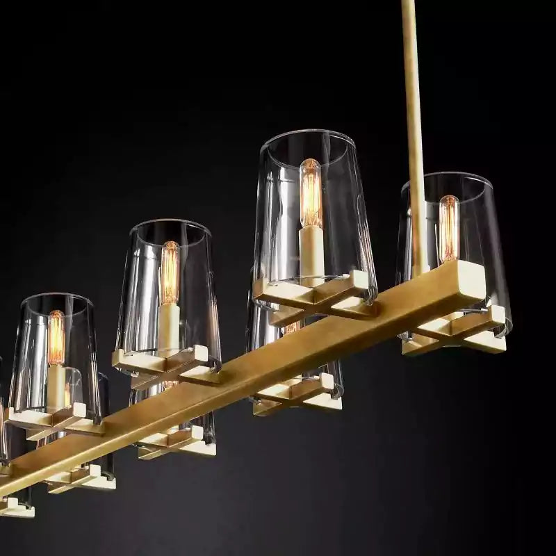 KL Pauilier Linear Chandelier 60"