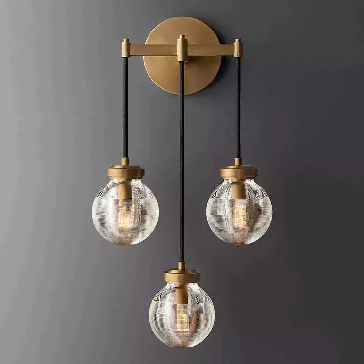 KL Pearls Drops Triple Wall Sconce