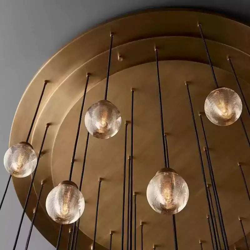 KL Pearls Spherical Round Chandelier 60"